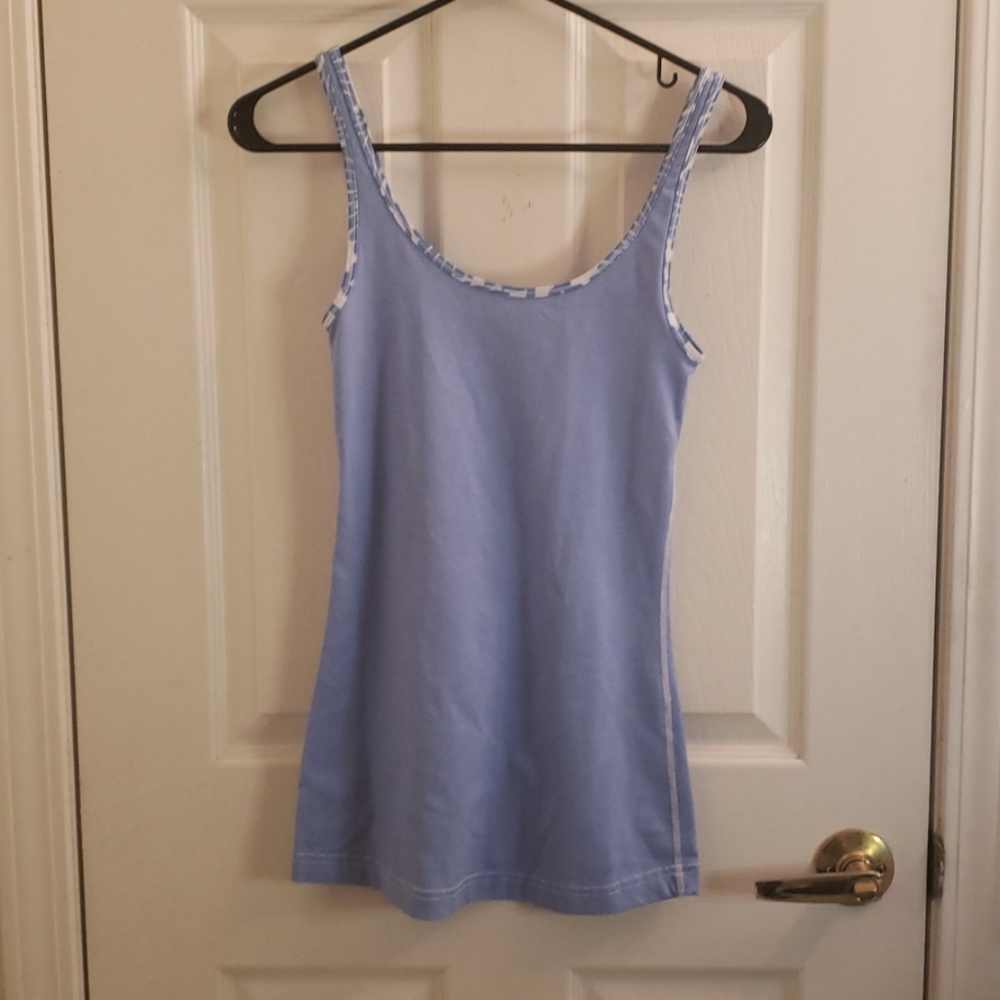 Lululemon Tank Top Blue & White Size 4.